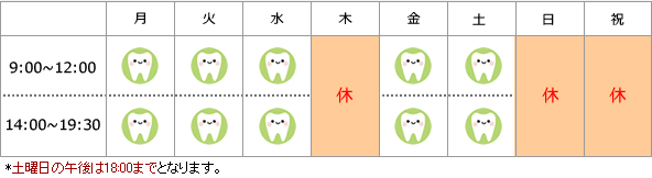 診療スケジュール
